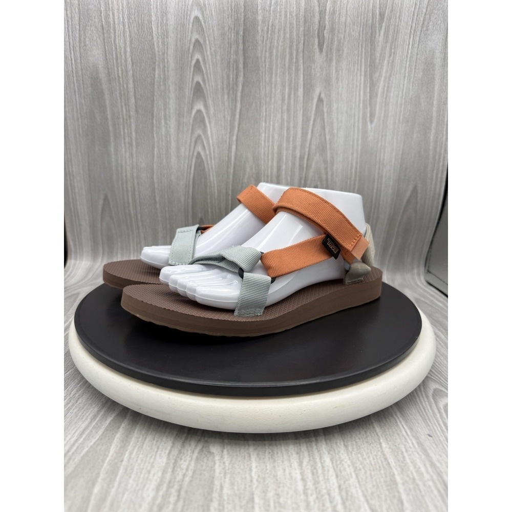 Teva Orange and Light Gray Strappy Casual Sandals
